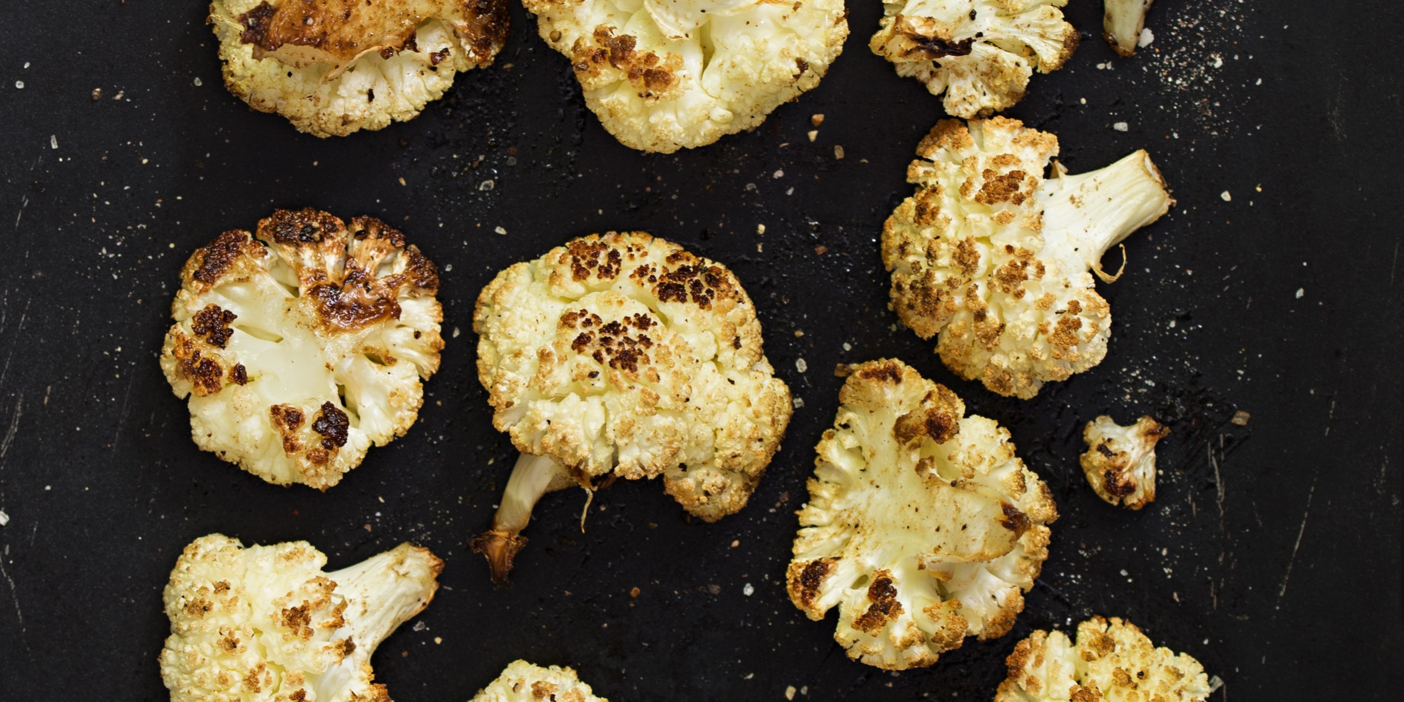 Roasted Cauliflower on a Baking Tray