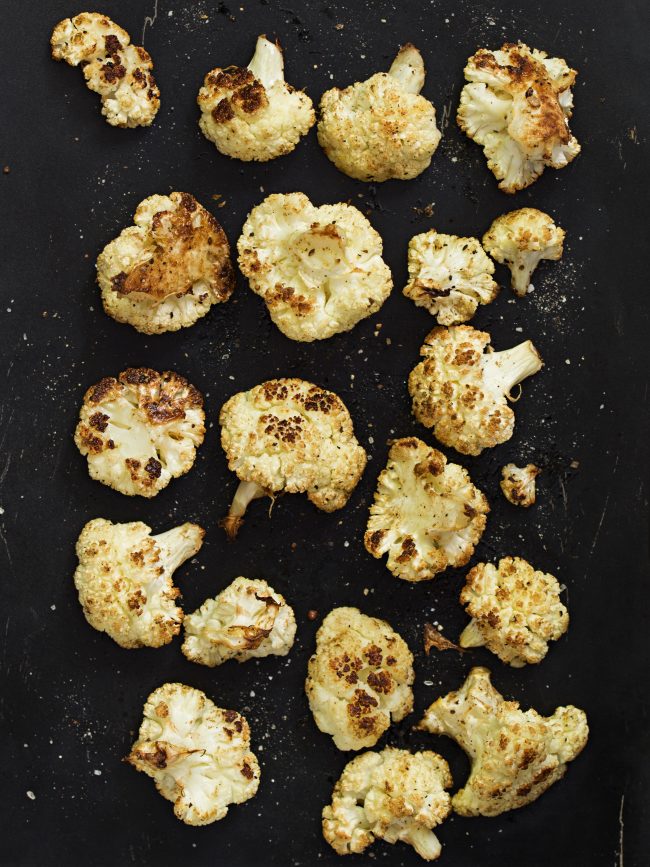 Roasted Cauliflower on a Baking Tray