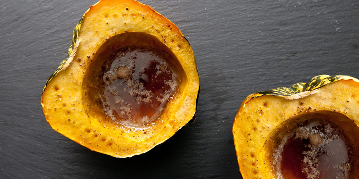 baked-acorn-squash-with-butter-brown-sugar-and-maple-syrup