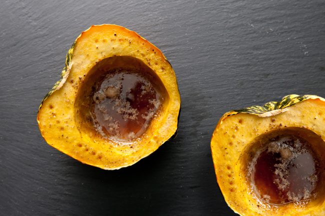 baked-acorn-squash-with-butter-brown-sugar-and-maple-syrup